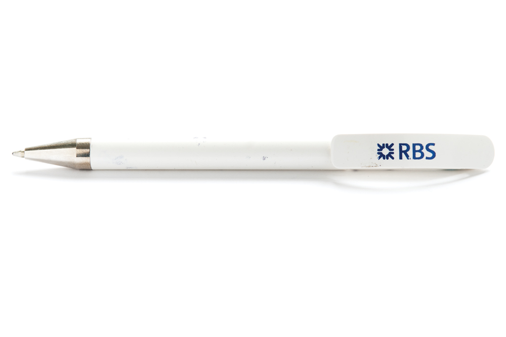 David Blackmore: RBS plastic ballpoint pen (black ink), circa 2009