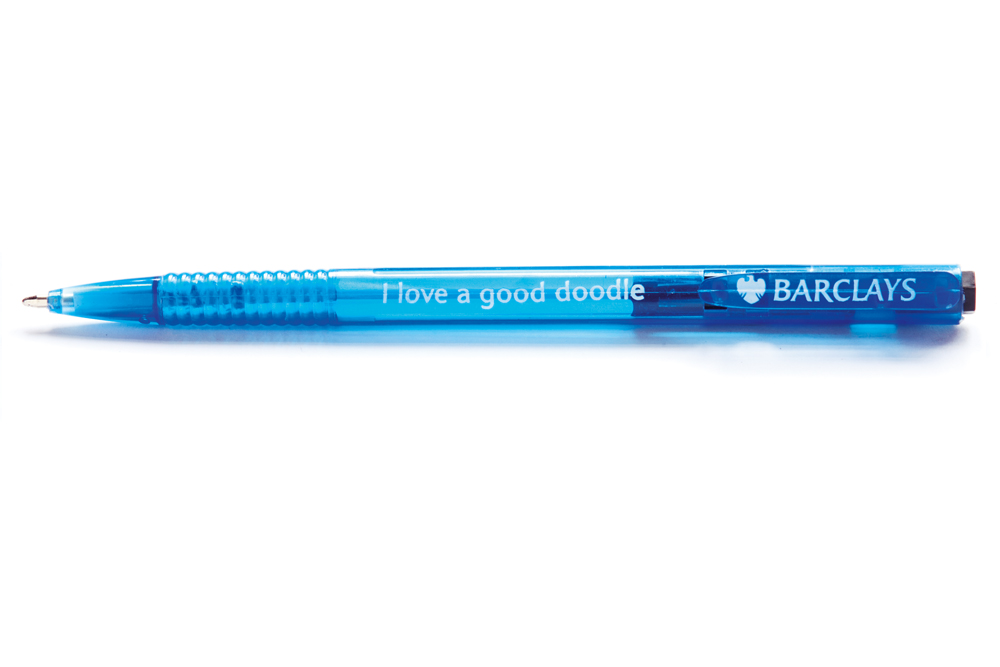 David Blackmore: BARCLAYS' plastic ballpoint pen (black ink), circa 2010